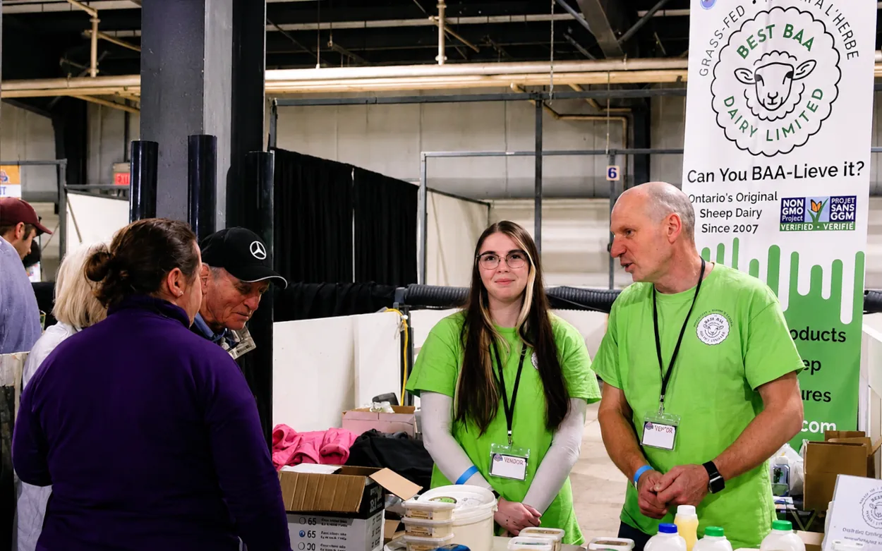 Besr Baa Dairy Limited booth serving customers at the Ontario Cheese Festival, 2025.