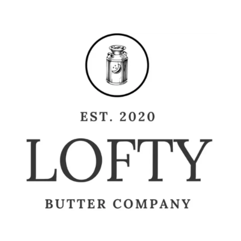 Official logo for Lofty Butter Company - Artisan at the Ontario Cheese Festival